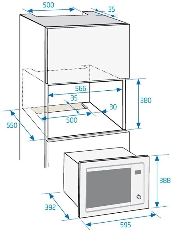 Built-in microwave Beko – kuva 3
