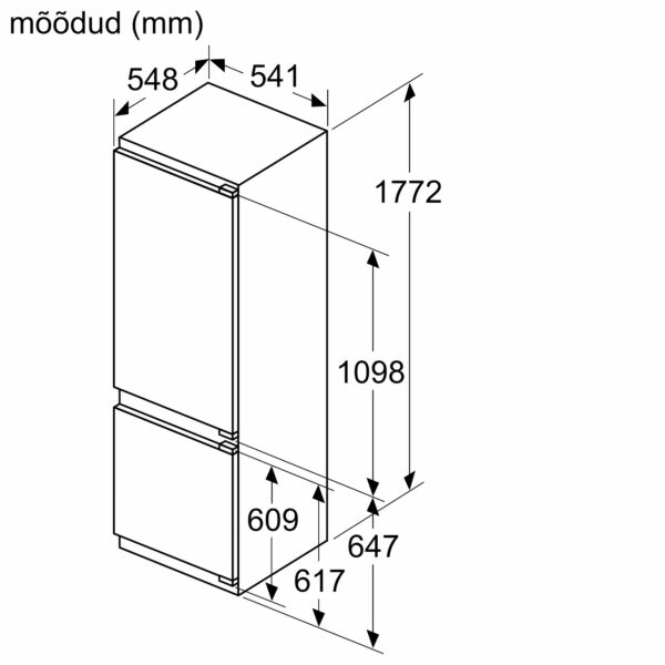 Built-in fridge-freezer combination Bosch – kuva 8