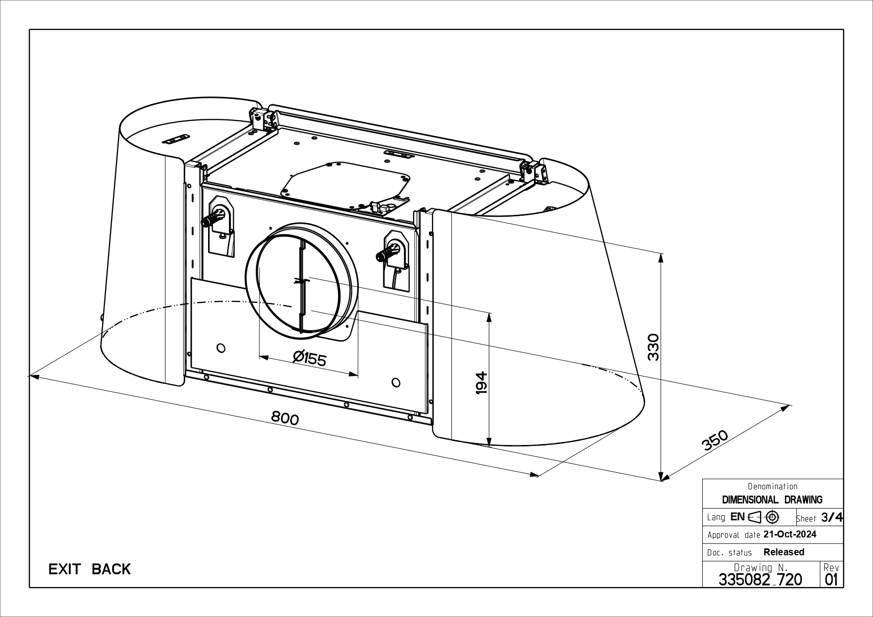 Cooker hood Faber XL WH MATT F80 – kuva 5