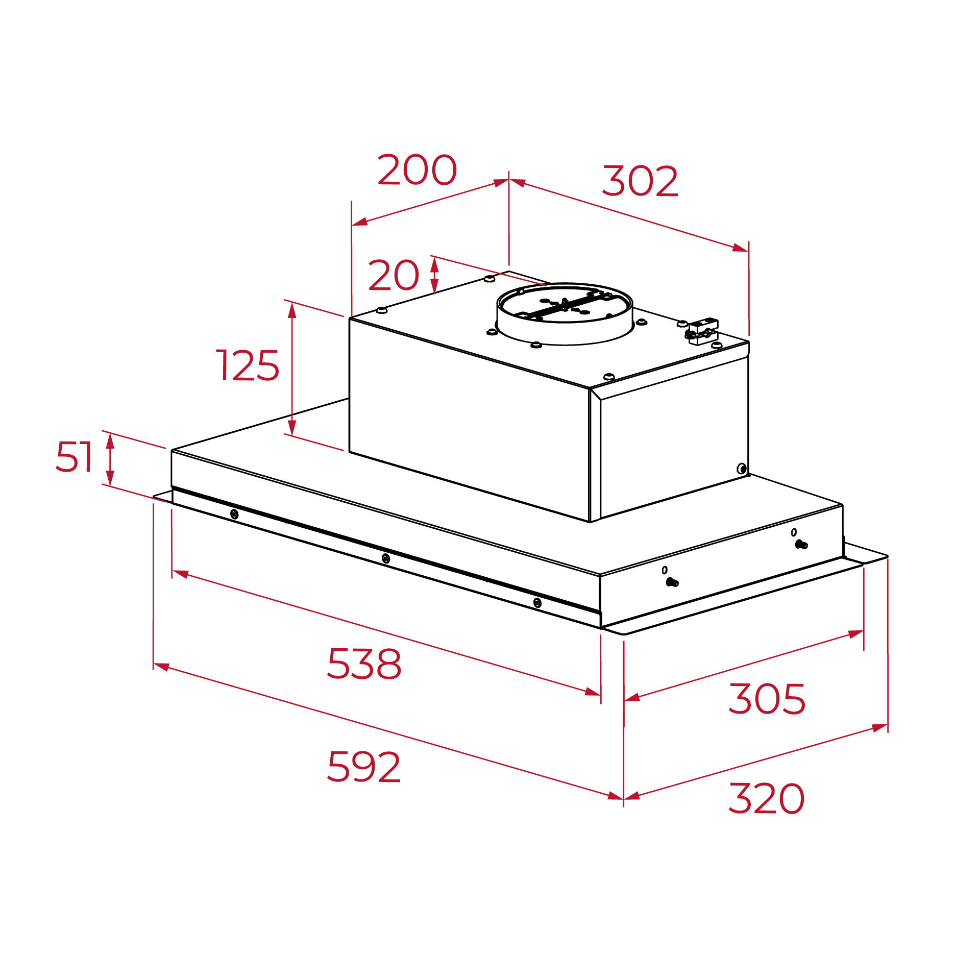 Built in cooker hood Teka black – kuva 5