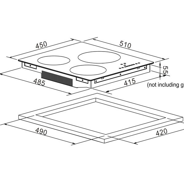 Built-in induction hob Greentek – kuva 1