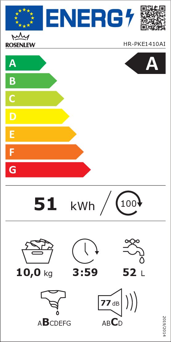 Rosenlew HR-PKE1410AI Pyykinpesukone – kuva 1