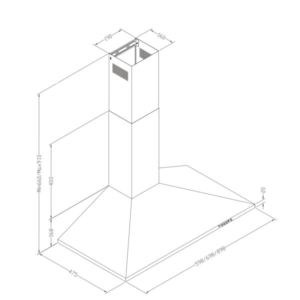 Cooker hood Greentek – kuva 1