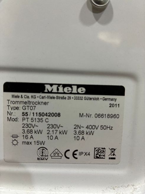 Miele PW 5065 LP ja PT 5135 C pesutorni ammattikäyttöön – kuva 2