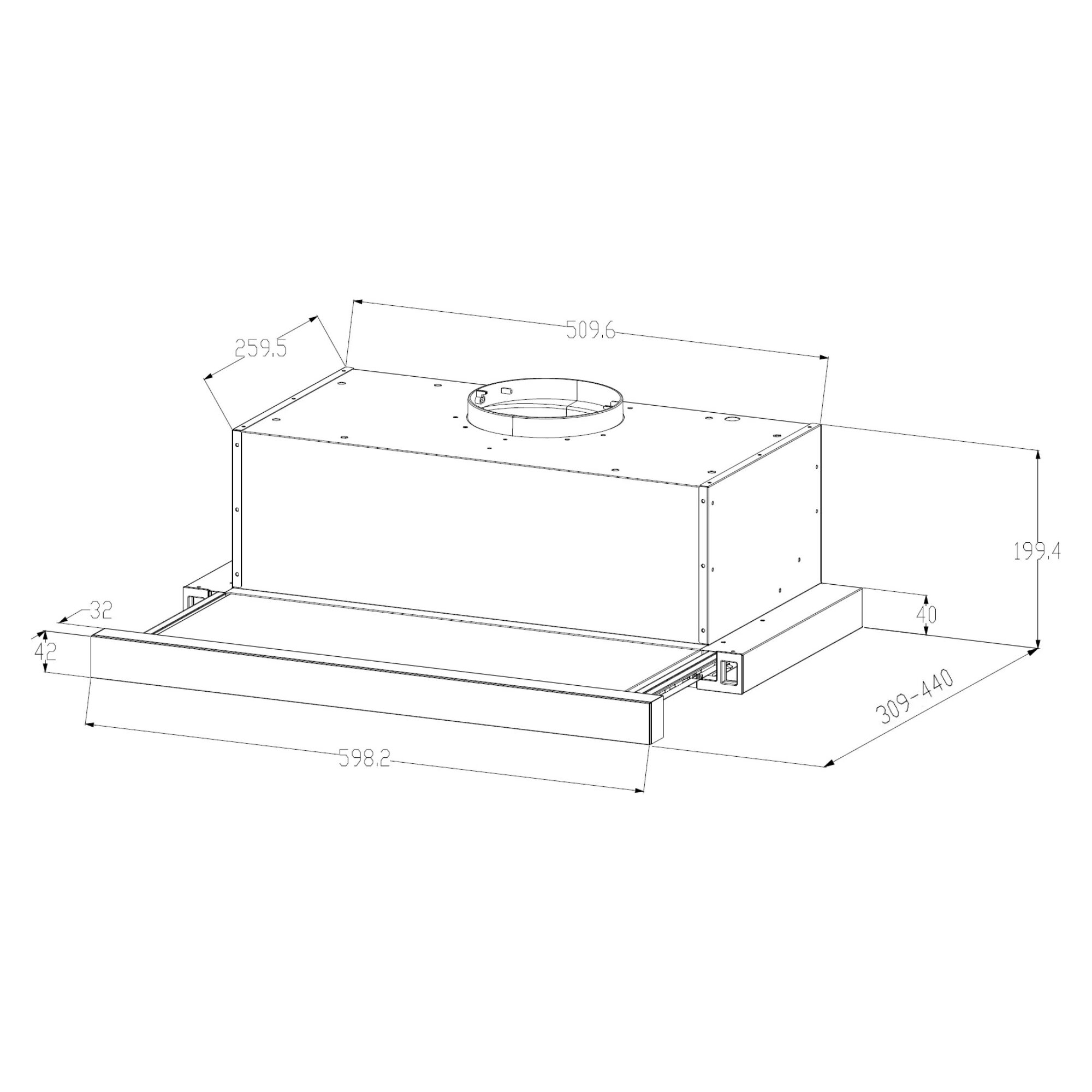 Cooker hood Kluge – kuva 1