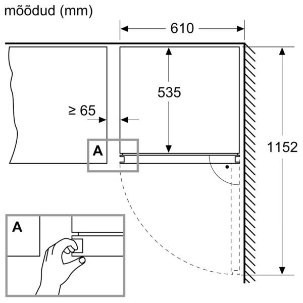 Bosch KWK16ABGB Viinikaappi – kuva 8