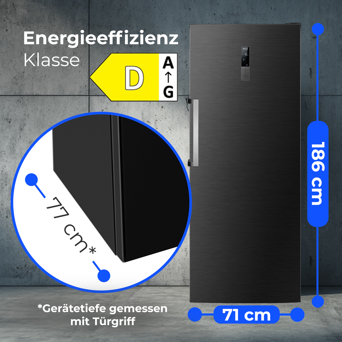 Upright freezer Bomann W70 cm – kuva 8