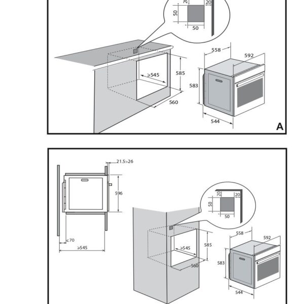 Built-in oven BOH7532BB STUDIO SAMPLE – kuva 4