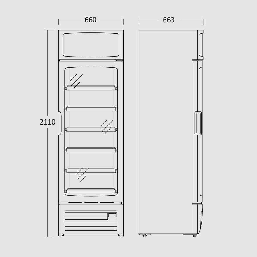 Display freezer Scandomestic – kuva 1