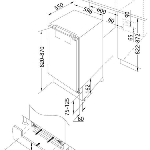 Built-in fridge Kluge – kuva 2