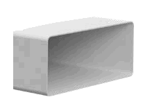 Witt IT208 Flat channel L.200mm - 220x90mm White