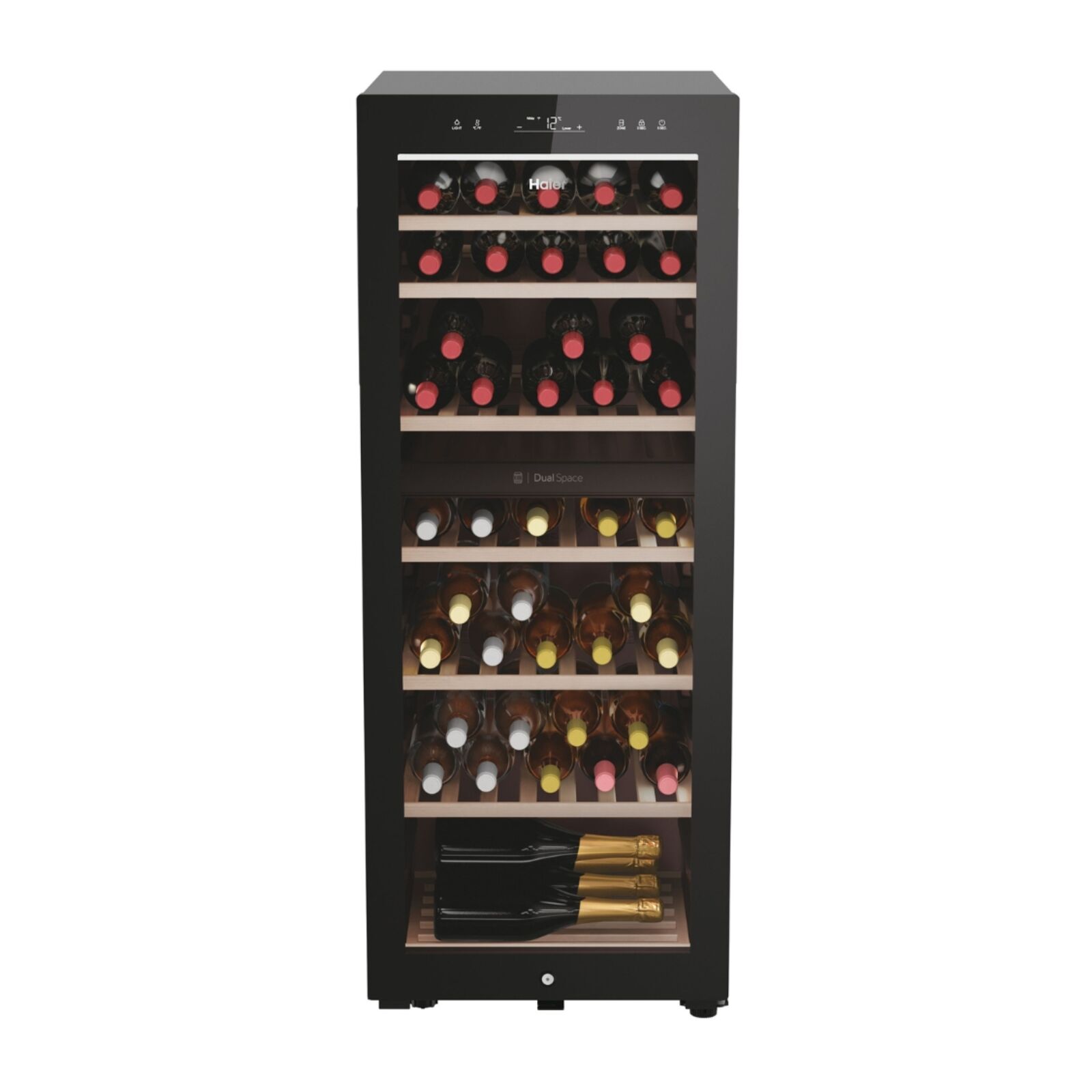 Haier HWS77GDAU1 Freestanding wine Black