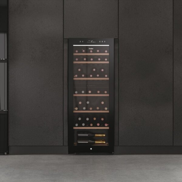 Haier HWS77GDAU1 Freestanding wine Black – kuva 3