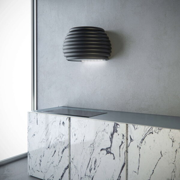 Witt Beehive Wall Matte Black-2 Liesituuletin – kuva 1