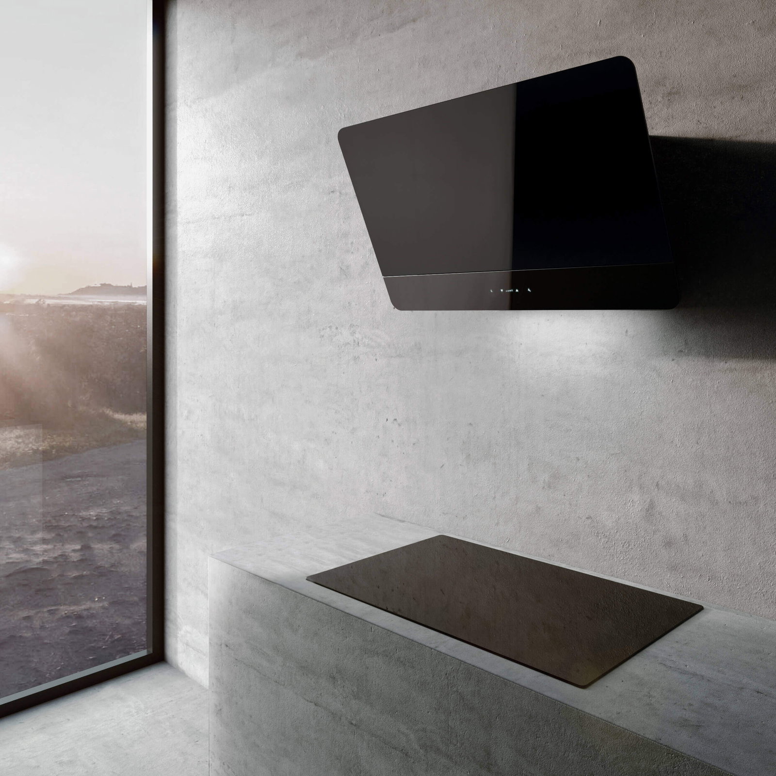 Witt Clean Black Wall hanging hood Black – kuva 1