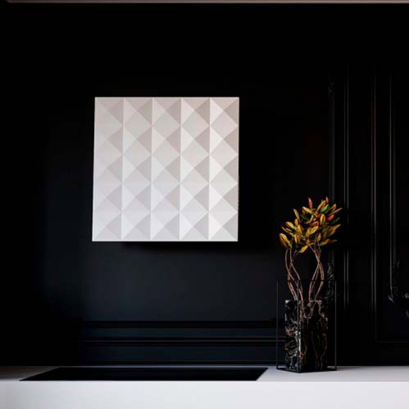 Witt Mosaik Wall hanging hood White – kuva 3