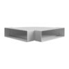Witt IT102 90° Horizontal bend, 220x55mm White
