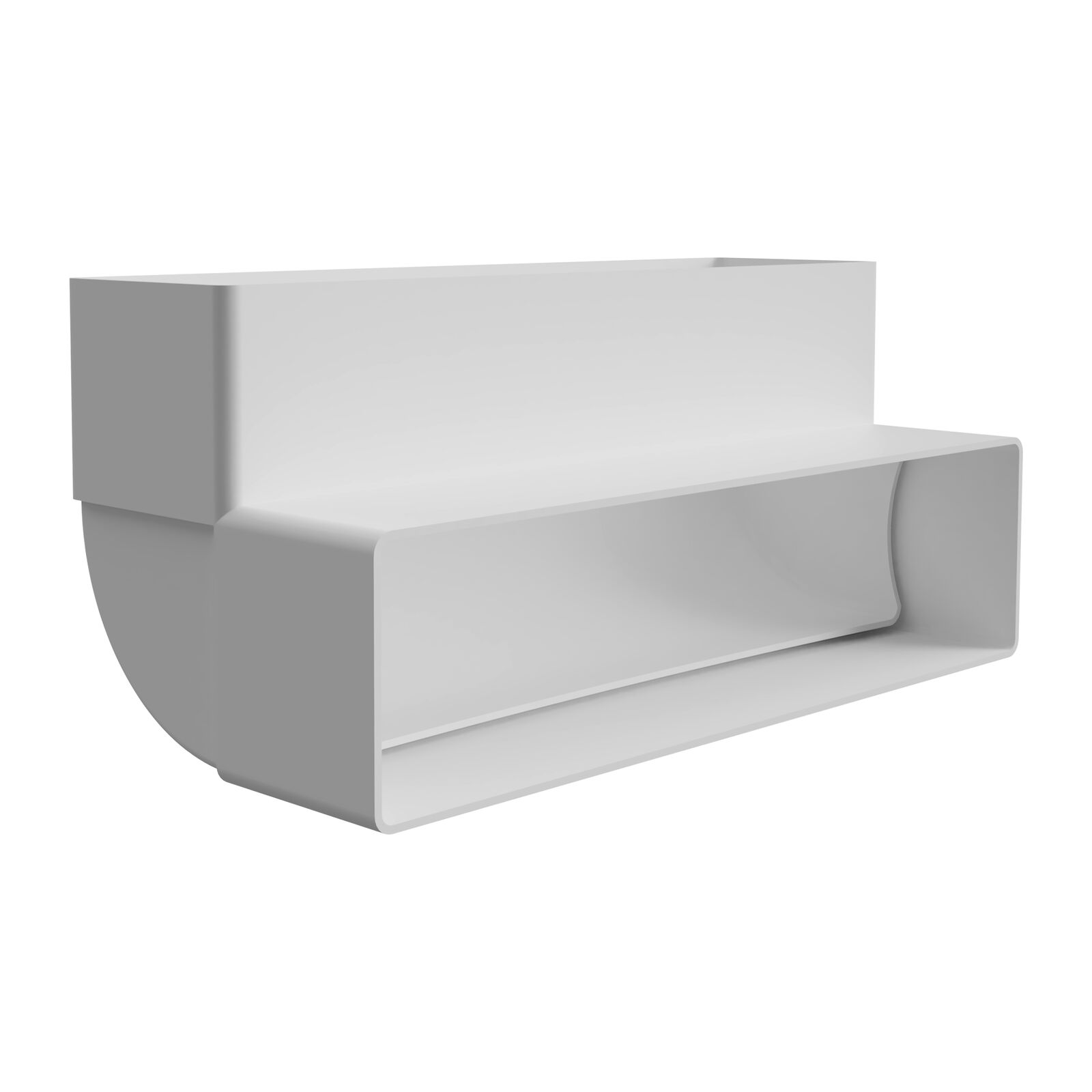 Witt IT004 90° Vertical bend, 220x55mm White