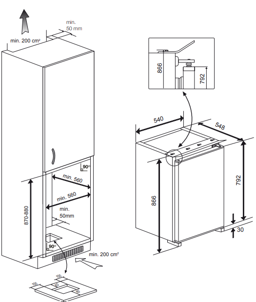 Built-in fridge Beko - Image 3